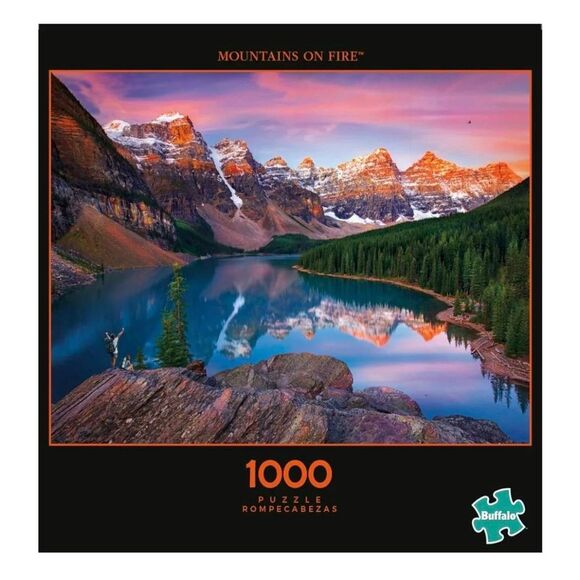 Buffalo Games Mountains on Fire 1000 pc Jigsaw Puzzle - Picture 1 of 11